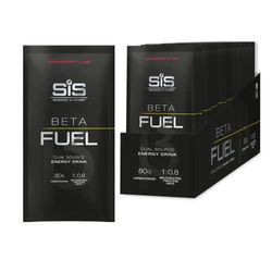 Science in Sport Beta Fuel 80 Dual Source Energy Drink Powder, Strawberry and Lime Flavour Carb Powder, 80 g of Carbs Per Pack (15 Pack)