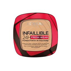 L'Oréal París Infalible, 24h Polvos Compactos Mate de Larga Duración, Tono 200