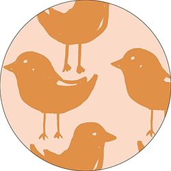 Bonateks, Round Digital Printed Mouse Pad, Non-Slip Base, for Office and Home, Diameter:22cm