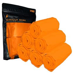 FROGG TOGGS Unisex Koelhanddoek, Oranje - 6 Pack, Pack 29x3 US