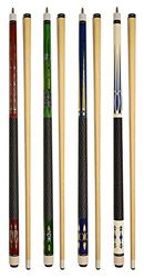 Set di 4 stecche da biliardo, 147,3 cm, bastoncini da biliardo