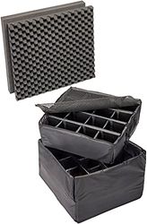 Peli 0345 Padded Divider Set, Original Protector Case Accessory, Compatible 0340 Cube case, Colour: Black