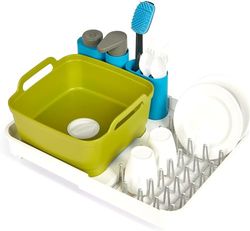 Casdon Joseph Joseph Extend. Uitschuifbaar afdruiprek voor kinderen vanaf 3 jaar. Met een pomp die water giet