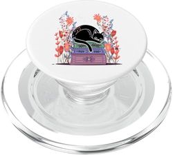 Amante dei da donna Gatto florea on Libri Proprietà per PopSockets PopGrip per MagSafe