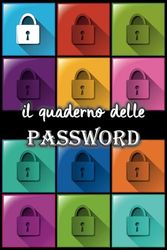Quaderno delle Password: con elenco in ordine alfabetico, per non dimenticare le tue Password! 312 Schede da compilare. Formato quaderno 15x22,8 cm