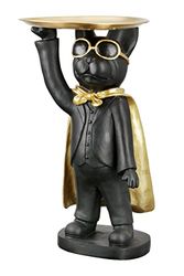 Casablanca mordernes Design Decorative Figurine, Resin, Black, Höhe 31 cm