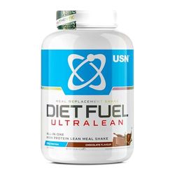 USN Diet Fuel Ultralean - Substitut de Repas en Poudre pour Shaker Protéiné, Perte de Poids, Saveur Chocolat, 2 kg, UN108
