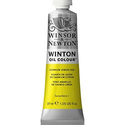 Winsor & Newton Winton Tubo de pintura a óleo, 37 ml, amarelo (tom amarelo limão de cádmio)