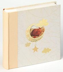 walther Design Photo Album Cream 300 Photos 10 x 15 cm Memo Slip-in Album with Die-Cut and Embossing, Baby Bambini ME-114