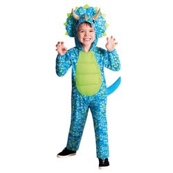 Amscan 9912034 – barn blå dino jumpsuit halloween kostym 4-6 år