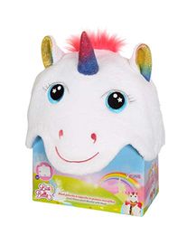 Gipsy- Lica Bella eenhoorn deken met capuchon Licabella, 055756, wit/roze, TU
