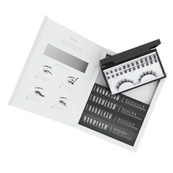 Kit de inicio de extensión de pestañas postizas en racimos en casa Nanolash - kit completo para aplicar pestañas DIY, extensiones pestañas en casa (Negro, HARMONY)