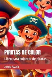 PIRATAS DE COLOR: Libro para colorear de piratas