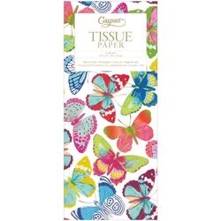 Caspari Lot de 4 feuilles de papier de soie Motif papillons 70 x 50 cm