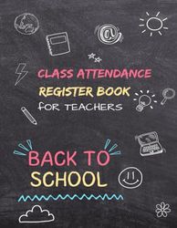 Class attendance register book for teachers with student details.