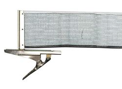Donic-Schildkröt Rete da Ping Pong Clipmatic, in Nylon, con Clip a Fissaggio Rapido, Spessore Massimo del Tavolo 4.0 cm, in Una Custodia, 808335, Nero/Bianco, Taglia Unica