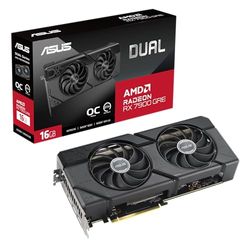 ASUS Dual Radeon RX 7900 GRE OC Edition GDDR6 Gaming grafische kaart, AMD Radeon RX7900 GRE, PCIe 4.0, 1x HDMI 2.1, 3X DisplayPort 2.1, DUAL-RX7900GRE-O16G