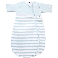 Gesslein Bubou Design 138: Temperatuurregulerende slaapzak voor het hele jaar door/slaapzak voor baby's/kinderen, maat 90, blauw wit gestreept