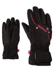 Ziener Lula Guanti da sci unisex, per bambini, nero, 6