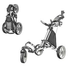 Caddytek CaddyLite One Pivotant V8 Argenté Chariot de Golf Unisexe-Adulte, Taille Unique
