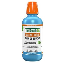 The Breath Co - Bain de Bouche Sans Alcool - Formule développée par un dentiste - Haleine Fraîche pendant 12 heures* - Menthe Givrée, 500ml