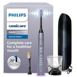 Philips Sonicare DiamondClean Smart 9400 - Brosse à dents électrique avec application, capteur de pression, détection de la tête de brosse, gris, modèle HX9917/90