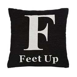Premier Housewares Feet Up Cushion - Black