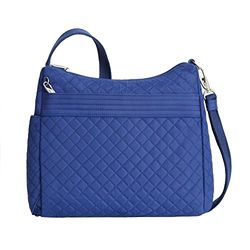 Travelon Unisex's Anti-Theft Boho Square Crossbody, Lush Blue