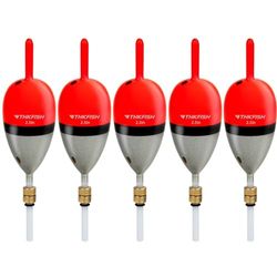 THKFISH Visdobbers Bobbera Slip Bobber voor Crappie Balsa Bobbers voor Panfish, Snoekbaarzen, Zalm Floatage 3/8 oz (10 g)