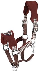 PFIFF 102433-80-Pony Licol en Plastique pour Cheval Marron/Bleu Clair Taille S