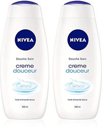 NIVEA Krem pod prysznic do pielęgnacji (1 x 500 ml), wzbogacony o witaminę C & E i olejek ze słodkich migdałów, nawilżająca pielęgnacja ciała, która oczyszcza szanuje i wzmacnia mikrobiom dla skóry