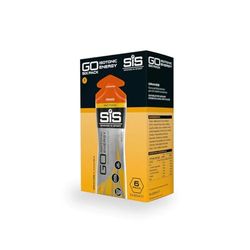 Science In Sport GO Isotonic Energy Gels, Running Gels with 22 g Carbohydrates, Low Sugar, Orange Flavour, 60 ml Per Serving (6 Pack)