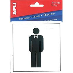 APLI 836 - Signage label voor wasbak voor heren 1 u.