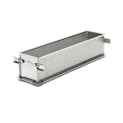 de Buyer - Rechthoekige opklapbare bakvorm GEOFORME van geperforeerd roestvrij staal -35x7x7,5 cm - 3210.35