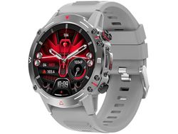 Trevi T-FIT 510 A Smarwatch con Funzione Chiamata Wireless, Grande Display 1,43" AMOLED, Orologio Smart per Controllo Attività Fisica e Stato del Benessere, Monitoraggio Sonno, Waterproof IP68, Grigio