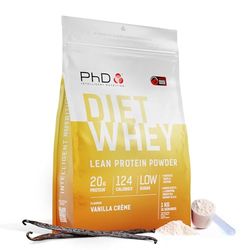 PhD Nutrition Diet Whey Lean Protein Powder | Vanilla Crème Whey Protein Powder 1 kg Bag [ Packaging May Vary ]