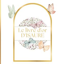 Livre d'Or Personnalisé au Prénom: Champêtre, Papillon, Parme | Livre Personnalisé au Prénom | Livre à la demande | Anniversaire, Baptême, Naissance, ... | 100 pages à Personnaliser | Format Carré