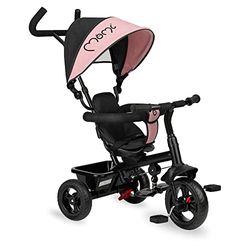 Tricycle pour Enfants MoMi Iris 5 en 1 avec Fonction Poussette, pour Les Enfants de 9 Mois à 5 Ans, siège 360° avec Harnais de sécurité à 3 Points, Repose-Pieds, Pare-Soleil