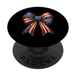 Arco patriótico de la bandera americana, estrellas rojas, blancas y azules PopSockets PopGrip Adhesivo