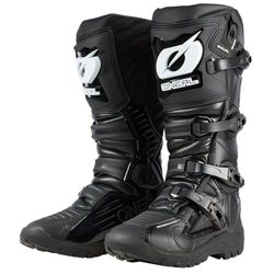 O'NEAL | Motocross Boots | Enduro Motorcycle | Foot & Shift Zone Protection, Microfibre Heat Protection, Perforated Lining for Better Ventilation | Boots RMX Enduro | Adult | Black | Size 47