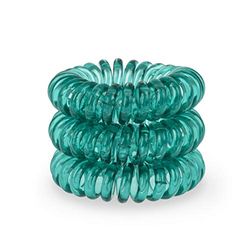 Serene Green SpiraBobble | Élastiques à cheveux pour femme – Lot de 9 élastiques à cheveux durables | Anneau en spirale pour queue de cheval