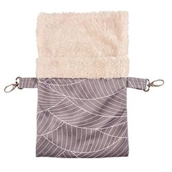 duvoplus, Elm - Borsa sospesa in peluche L, 28 x 18 x 1 cm, colore: Grigio/Bianco, Roditore, Grigio/Bianco, Roditori