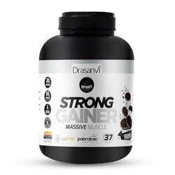 Drasanvi Weight Gainer | Aumento de Masa Muscular | Ganancia de peso y Fuerza | Fuente de Energía | Proteina Whey+Creatina+Harina Avena+Enzimas Digestivas + Probióticos |3 Kg| Cookies & Cream