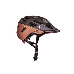 Urban Prime PRO helm, veiligheidshelm met licht en vizier, fiets, e-bike en elektrische scooter, uniseks, volwassenen, zwart, brons, M