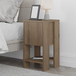 Hanah Home Moderne nachtstand, Hitit Color, 30 x 55 x 30 cm, 100% Melamine gecoat deeltjesbord, 18 mm dik, stijlvol en functioneel voor opslag in de slaapkamer