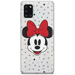 ERT GROUP mobiltelefonfodral för Samsung A31 originalt och officiellt licensierat Disney mönster Minnie 056 optimalt anpassad till formen på mobiltelefonen, gedeeltelijk transparant