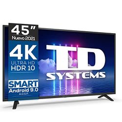 TD SYSTEMS TELEVISOR K45DLJ12US 45" FHD SMART ANDROIDTV WIFI USB HDMI NEGRO