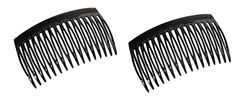 Caravan 0.5 oz Black Side Comb of Cellulid Aceteae Pair