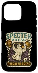 Specter Overhead Shoulder Press Vintage Halloween Retro Gym Case for iPhone 16 Pro