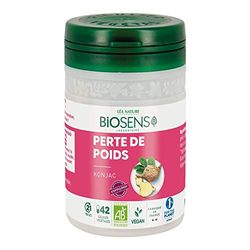 Biosens - Gélule végétale Perte de poids - Konjac - Certifié Bio AB Vegan - Fabriqué en France - Programme de 21 jours - 42 gélules